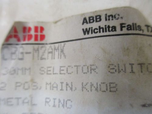 ABB CBG-M2AMK SELECTOR SWITCH 2 POSITION *NEW IN FACTORY BAG*