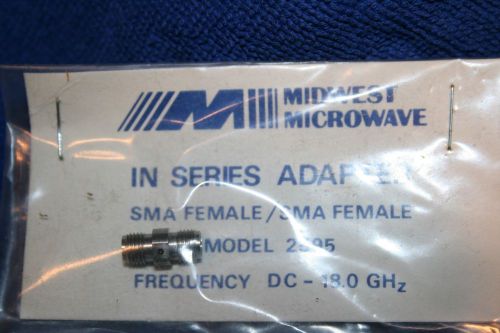 MIDWEST MICROWAVE   Adapter SMA FEMALE / SMA FEMALE Model 2595