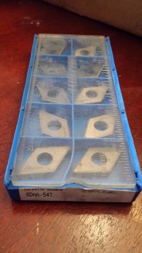 Valenite SDNA-54T Turning Inserts box of 10 NEW