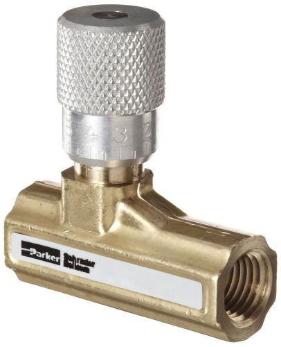 Parker 003381101 338 series brass needle valve 1/4&#034; nptf 250 psi for sale