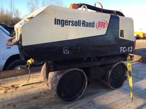 Ingersoll-Rand TC-13 Vibratory Soil Tranch Compactor Drum Roller Diesel Remote