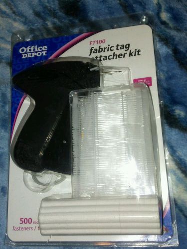 Office Depot FT100 Fabric Tag Attacher Kit 500 Fasteners &#034;609-365&#034; &#034;Minarch SG&#034;