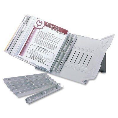 Master Catalog Rack Starter Set Capacity:12 Inches/45 Degrees Gray MAT912RS3G