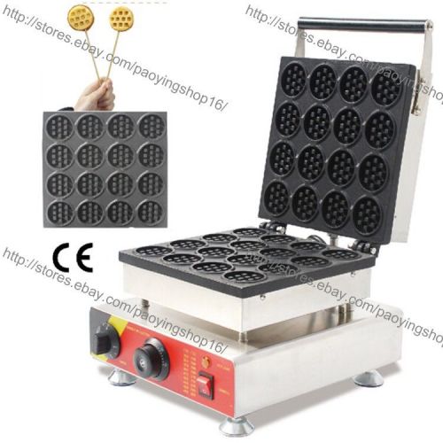 Commercial Nonstick Electric Mini Round Waffle Stick Maker Iron Baker Machine