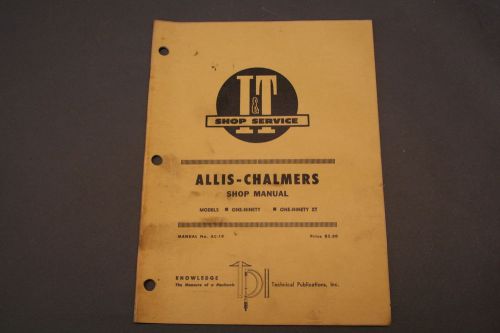Allis Chalmers 190 &amp; 190 XT Tractor I &amp; T Shop Service Manual