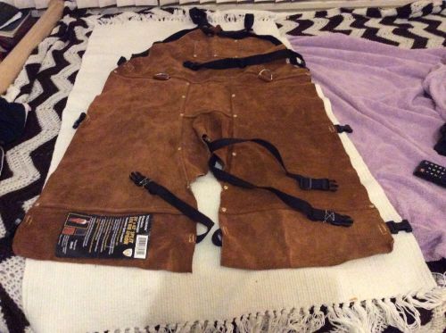 Welder leg bib leather apron for sale