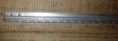 1-.062 Stainless Steel Hinge 69 x 1.5&#034; Spring Closed Holes/Slots Bend/90 Formed