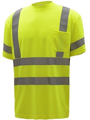 CJ Safety CJHVTS3003 High Visibility ANSI Class 3 T-Shirt (Moisture Wicking