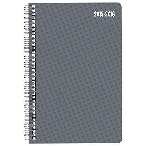 Five star mead upper class academic year weekly/monthly planner, gray, 12 for sale