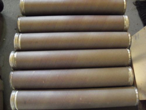 Six  2&#034; x 15&#034; Cardboard Poster Mailing Tubes with Metal End Caps-Free Shipping