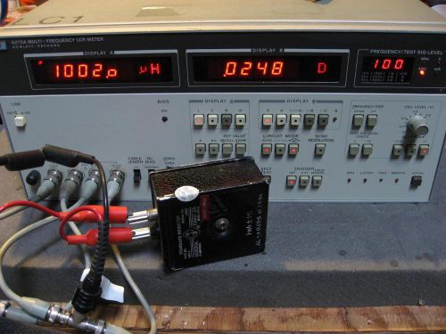HP 4275A 10MHz LCR Meter FULLY TESTED! Opt 001 DC BIAS, 100Hz to 10MHz, 1mV-5V