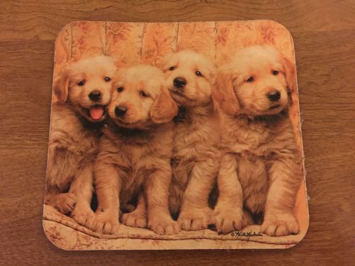 Golden Retriever Puppies Computer Mouse Pad Retrievers Puppy Dogs Dog