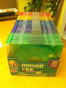 Maxell Color CD-R, 50 Pack