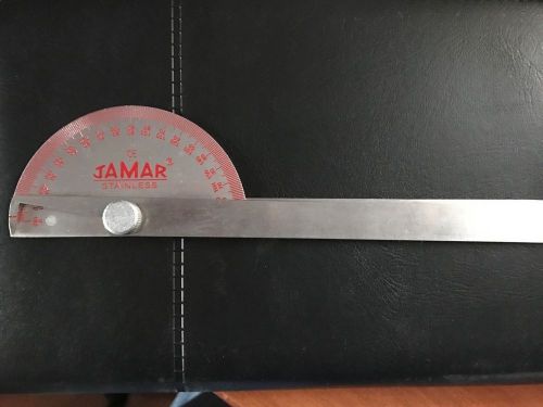 Jamar stainless steel 8&#034; goniometer 180 dg x 5 degree 8 inch for sale