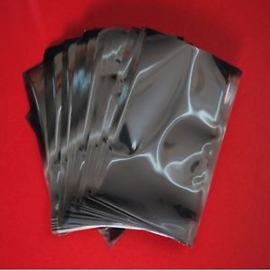 80*120mm Open Top Anti Static Bag  APET Translucent silver Resealable