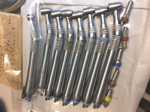 Dental handpieces midwest quiet air w/new bearings, orings lot of 8 hp&#039;s for sale