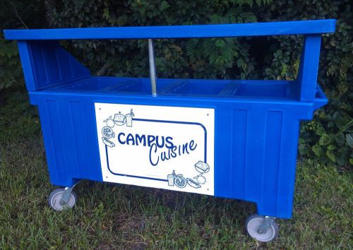 Cambro CVC724 Blue Camcruiser Kiosk Plastic Concession Cart
