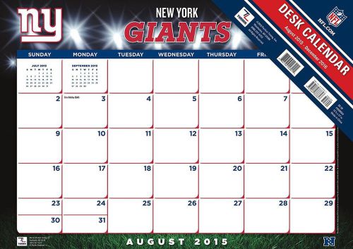 Turner 2016 17-Month Desk Pad New York Giants 12 x 17 inches (8900504)