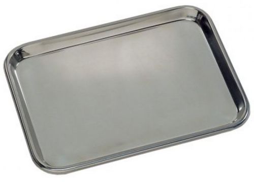 Grafco 3261 Flat Type Instrument Tray, Stainless Steel, 13-5/8 X 9-3/4 X 5/8