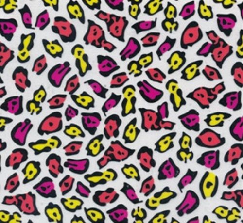 Hydrographic water transfer hydrodipping film hydro dip neon cheetah print for sale