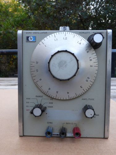 Vintage Hp 204C oscillator condition unknown sold as is