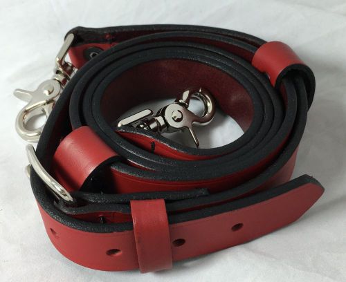 Boston Leather 6543-1-RED Firefighter&#039;s Radio Strap, Red