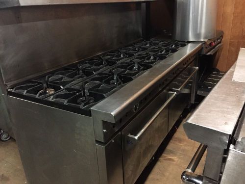 USED IMPERIAL COMMERCIAL TEN BURNER RANGE