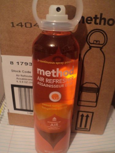 METHOD AIR REFRESHER LOT OF 6/Case SWEET TANGERINE  6.9 OZ FREE SHIPPING