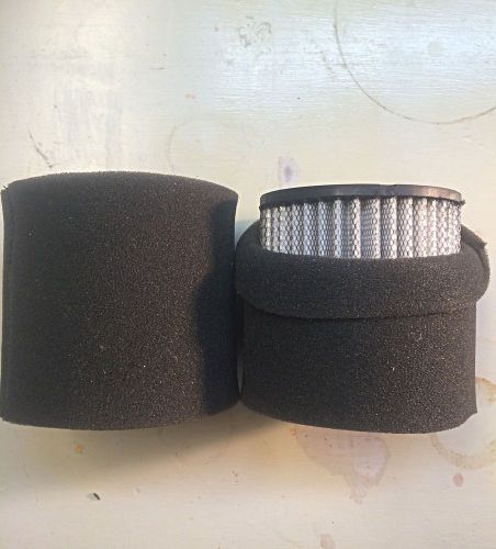 2 - air compressor air intake filters w/ washable pre-filter sleeves. 19-1343 for sale