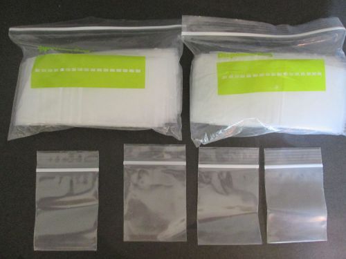 200 Ziplock 2.5&#034; x 3&#034; small Plastic ziploc Jewelry BAGS 4 MIL MM