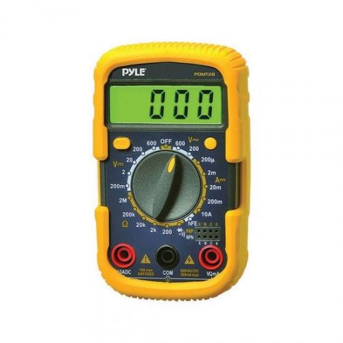 Pyle PDMT28 Digital LCD Multimeter w/Protective Rubber Case