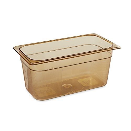 Rubbermaid Commercial Products FG218P00AMBR 1/3 Size 5-3/8-Quart Hot Food Pan,