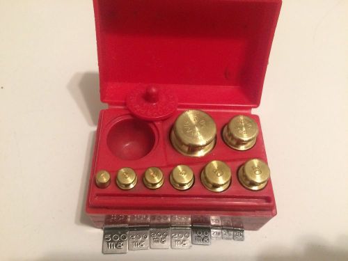 Ohaus Student Metric Weight Set with Fractional &amp; Gram Weights and Case