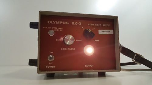 Olympus ILK-3 Endoscopy Cold Light Source with Working Lamp and Bulb