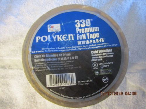 Berry plastics polyken 339 series 2.5&#034; x 60yd ul listed premium aluminum foil for sale