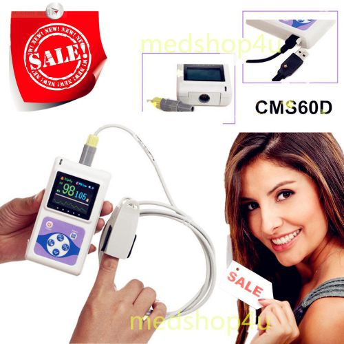 CE,FDA  OLED Fingertip Pulse oximeter,blood oxygen,spo2 monitor, +Free SW CMS60D