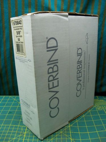 Coverbind WHITE 5/8&#034; POD spine  675842 50 Thermal Binder Covers Booklets book