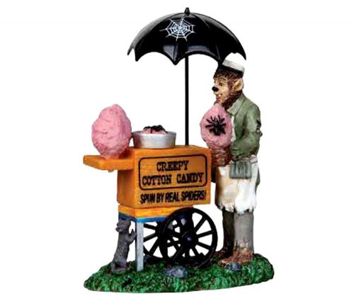 Lemax 12936 CREEPY COTTON CANDY SPOOKY TOWN Figure Halloween Decor