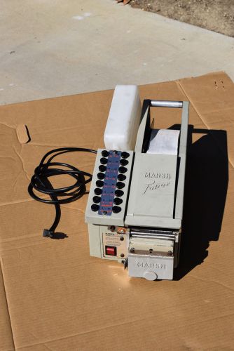 Marsh Ultra Water Activated Gummed Gum Electric Tape Dispenser Machine WORKING!