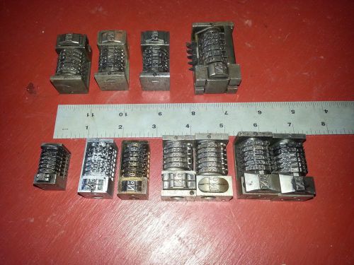 Lot of 11 Numbering Machine Count American Boston Wetter Roberts