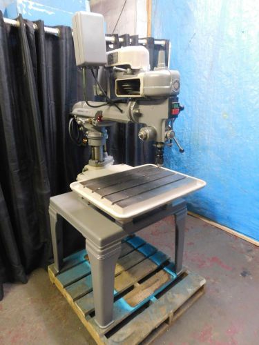 Rockwell radial arm drill press 115-120 18&#034;x26&#034; table..keyless chuck,115v !!! for sale