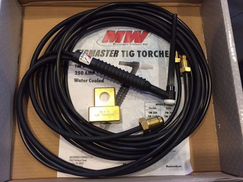 Masterweld 20F-12-S &#034;TIGMASTER&#034; Torch Water-Cooled 250AMP FLEXIBLE Head - USA