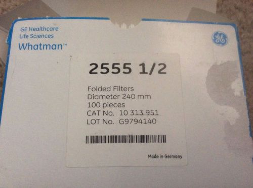 GE Whatman 10313951 Prepleated Cellulose Qualitative Filter Paper 240 mm