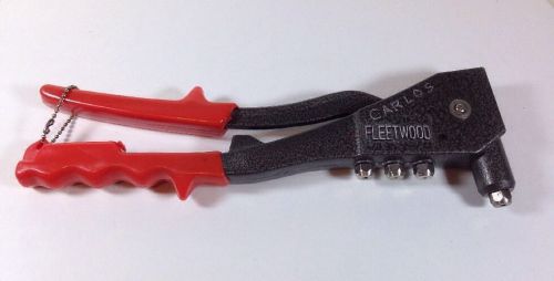 Fleetwood Handheld Riveter Pop Rivet Tool, Metal with Rubber Grips