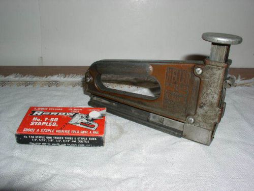 HELLER STAPLER MODEL NO. 2-S MADE IN USA W/staples “works”