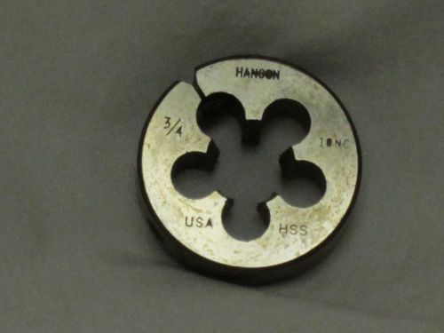 3/4 - 10 Die, NC, Round, Adjustable, Made in USA by Hanson!