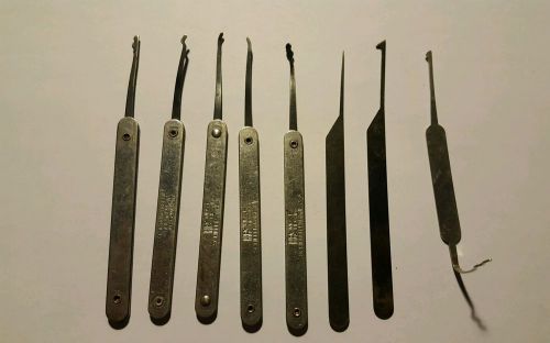 Vintage HPC Inc &amp; Assorted Locksmith Tools 8 pc Schiller Park IL Made in U.S.A.