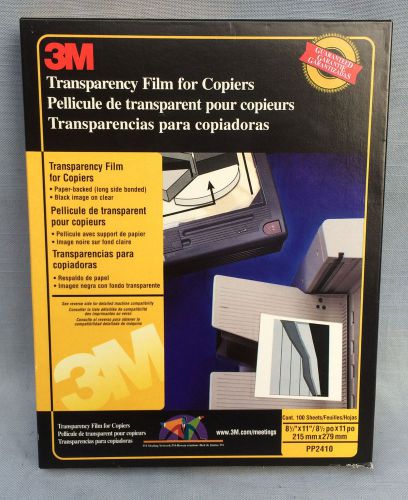 3M Transparency Paper Backed Film For Copiers PP2410 58 Sheets