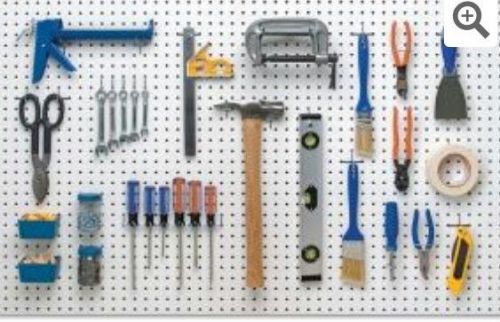 Steel Pegboard Organizer Hook Kit 43-Pieces EXTRA MULTI TOOL HOLDER as free gift