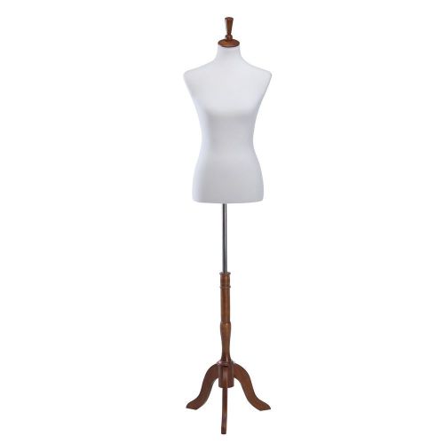 Ledrem female dress mannequin size 6-8 medium 34&#034; 26&#034; 35&#034; white jersey form t... for sale